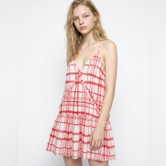 Avec Les Filles Dresses & Skirts - Avec Les Filles Grid Print Mini Dress